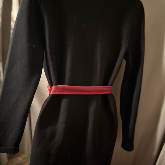 Talbots open black cardigan with white trim size POS belt not included - Picture 4 of 10